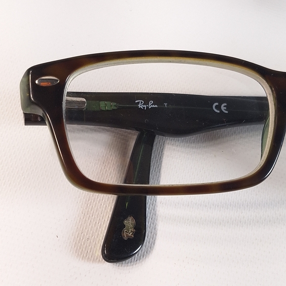 Ray-Ban Eyeglasses Tortoise Rectangle Glasses Frame Mod Rb5206 2445 - Picture 3 of 9